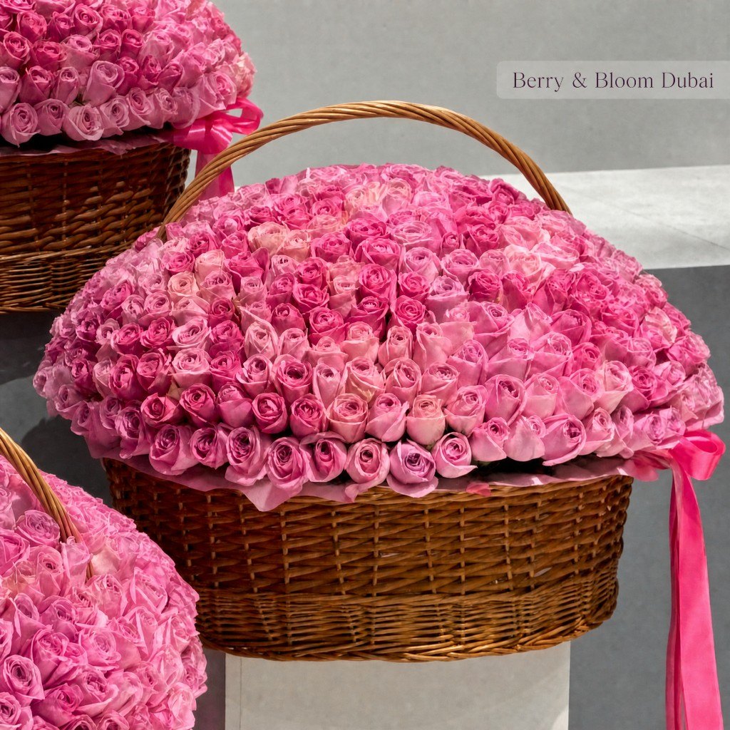Blush Rose Basket